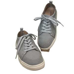 Lucky Brand Laddix Lace Up Casual Knit Sneakers Gray Size 9.5